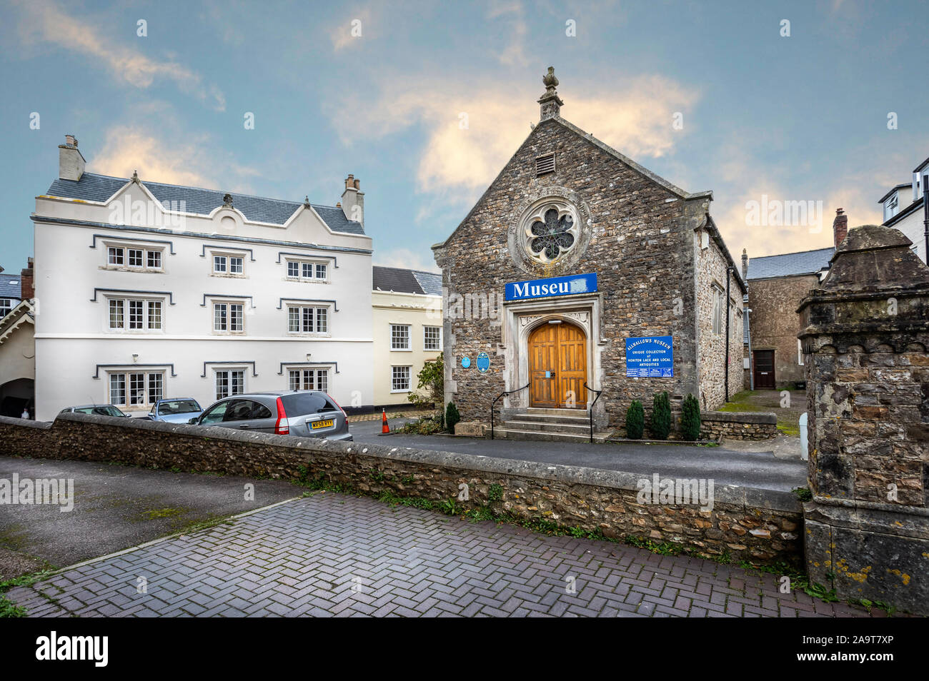 Musée Allhallows de Honiton dentelle et des antiquités à Honiton, Devon, Royaume-Uni le 14 novembre 2019 Banque D'Images