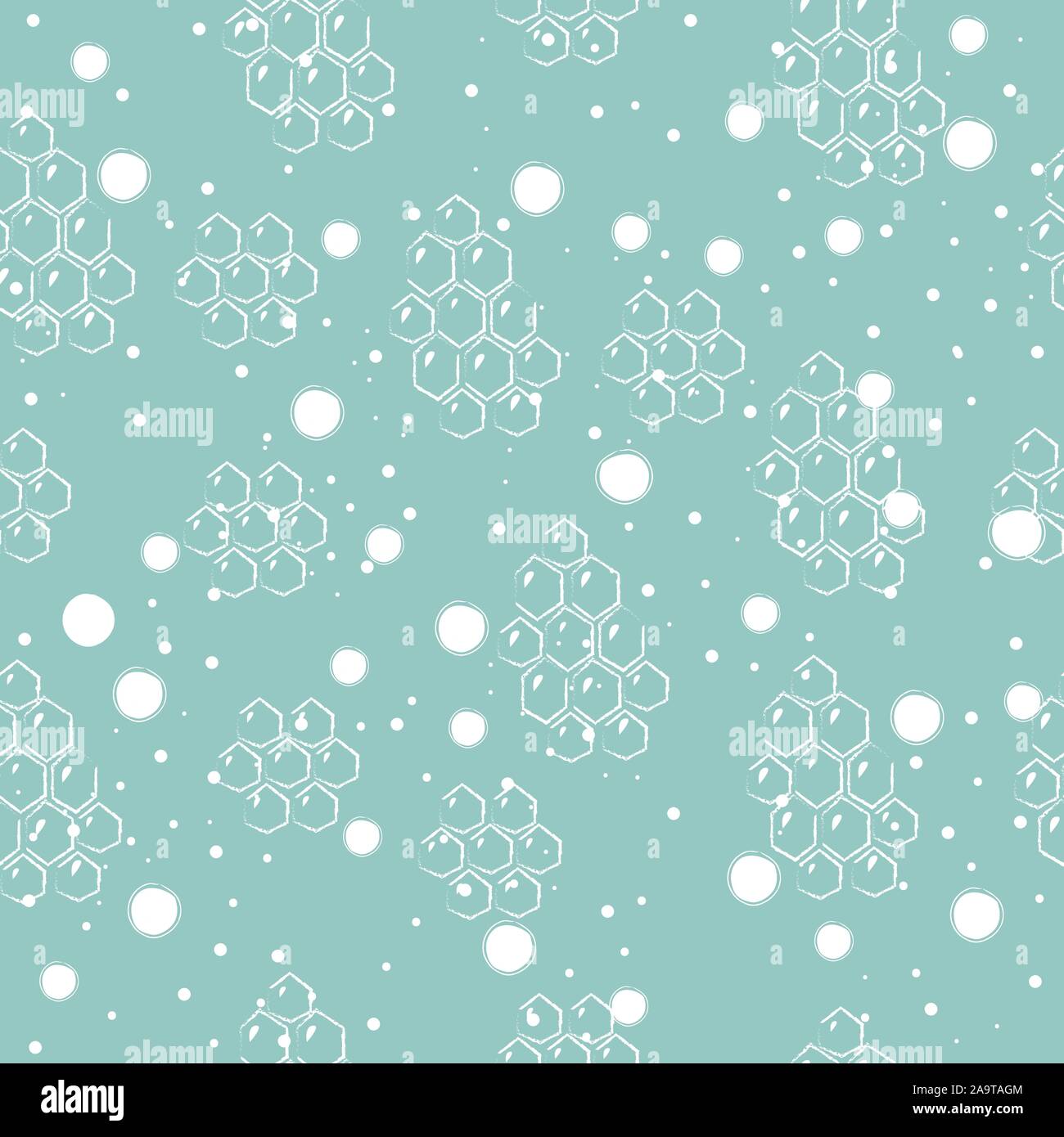 Modèle sans couture avec du miel. Style scandinave. Vector Illustration Illustration de Vecteur