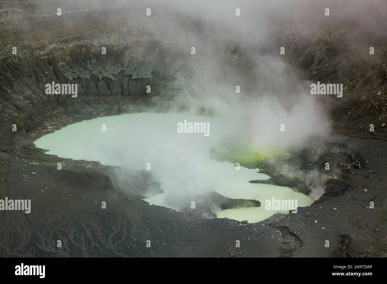 Le Volcan Poás, Province d'Alajuela, Costa Rica Banque D'Images