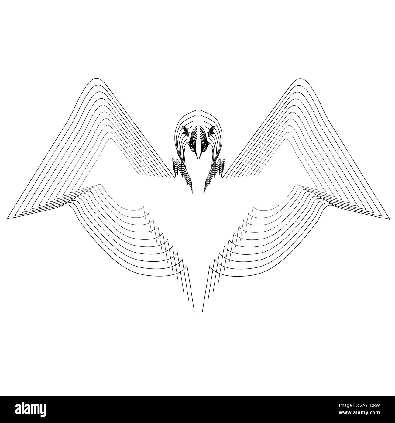 American Eagle logo design vector modèle. Illustration de Vecteur