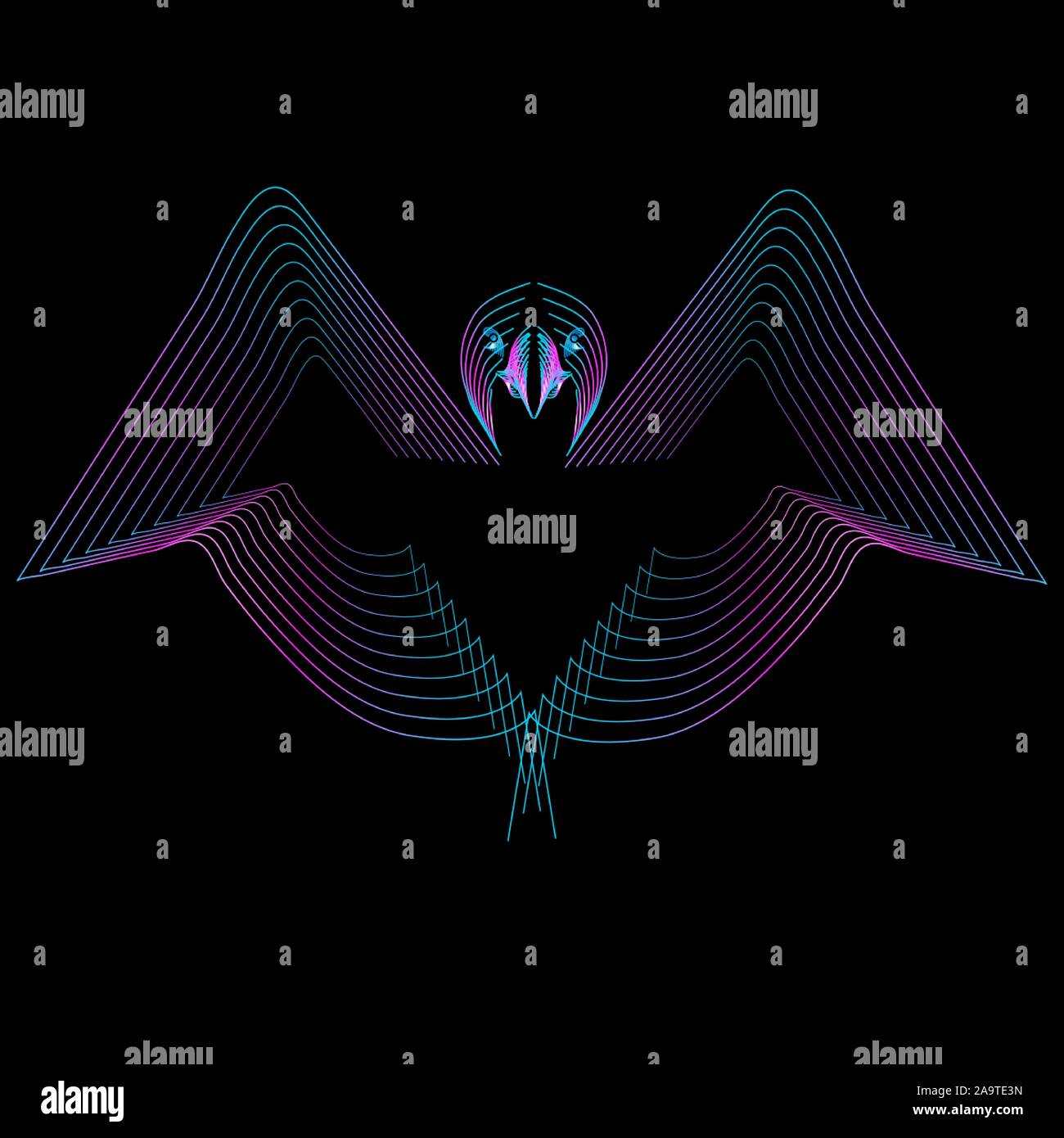 American Eagle logo design vector modèle. Illustration de Vecteur