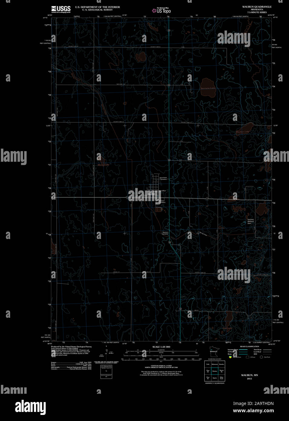 Carte de waubun Banque de photographies et d’images à haute résolution