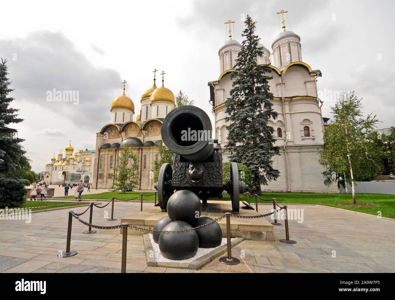 Tsar Cannon. Le Kremlin de Moscou, Russie Banque D'Images