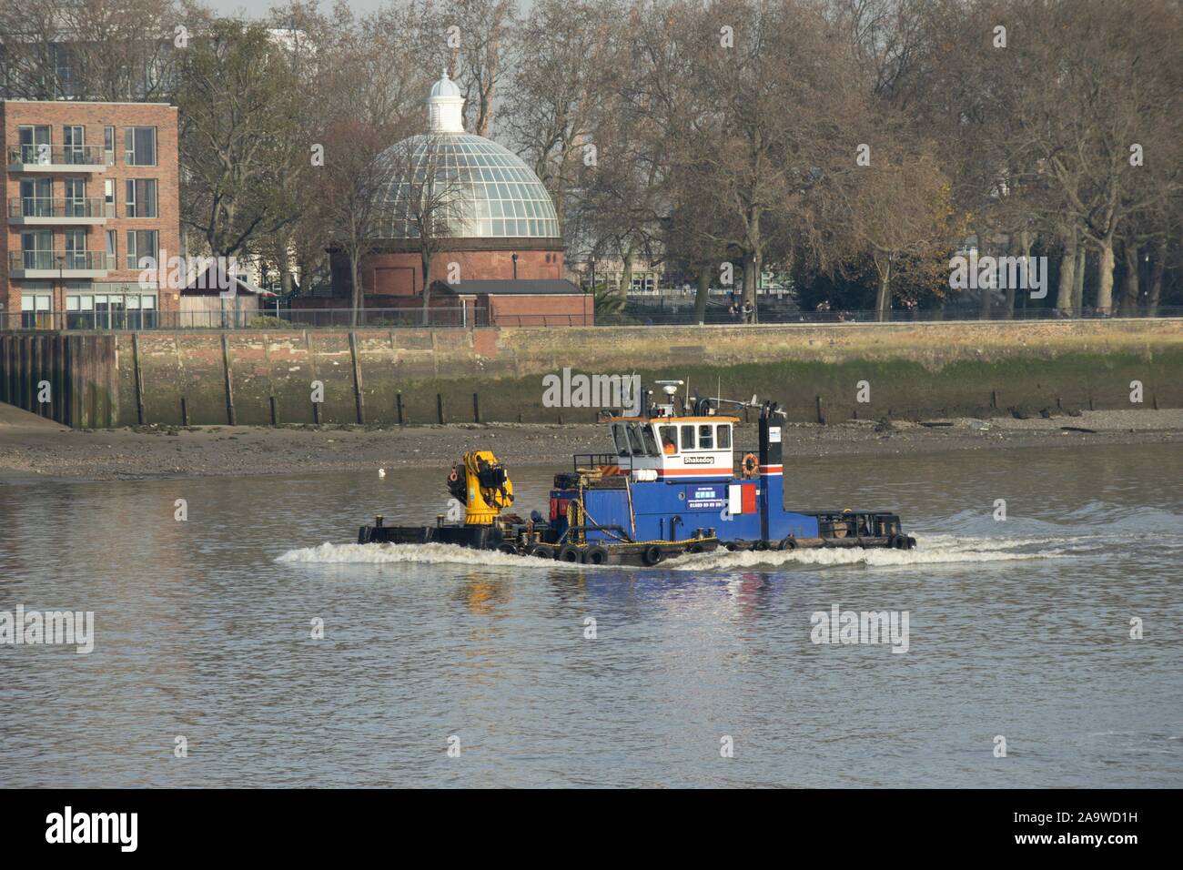Le génie maritime navire Shake chien à portée de Greenwich Banque D'Images