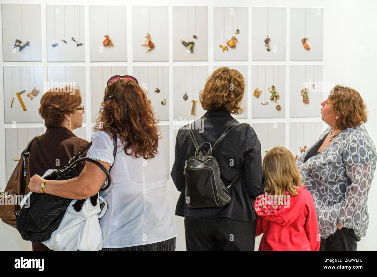 Miami Beach Florida, Miami Beach Convention Center, Arte Americas, arteamericas, Art Festival of the Americas, les visiteurs voyage visite touristique Banque D'Images