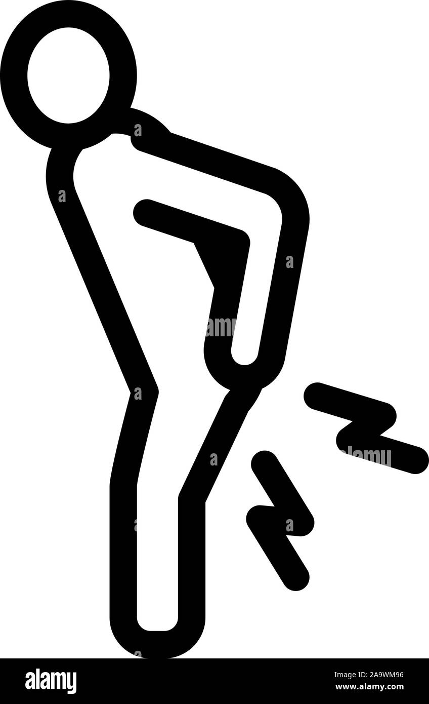 L'icône de dos Contour Vector Illustration Illustration de Vecteur
