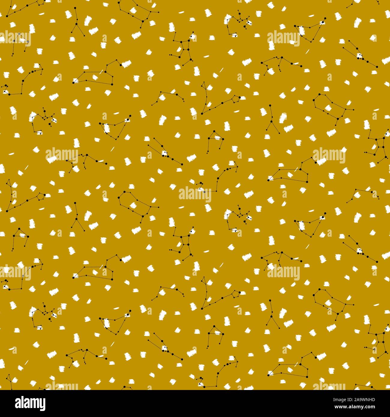 Modèle transparent avec les signes du zodiaque. Constellation du zodiaque et les traits de pinceau de texture. Illustration de Vecteur