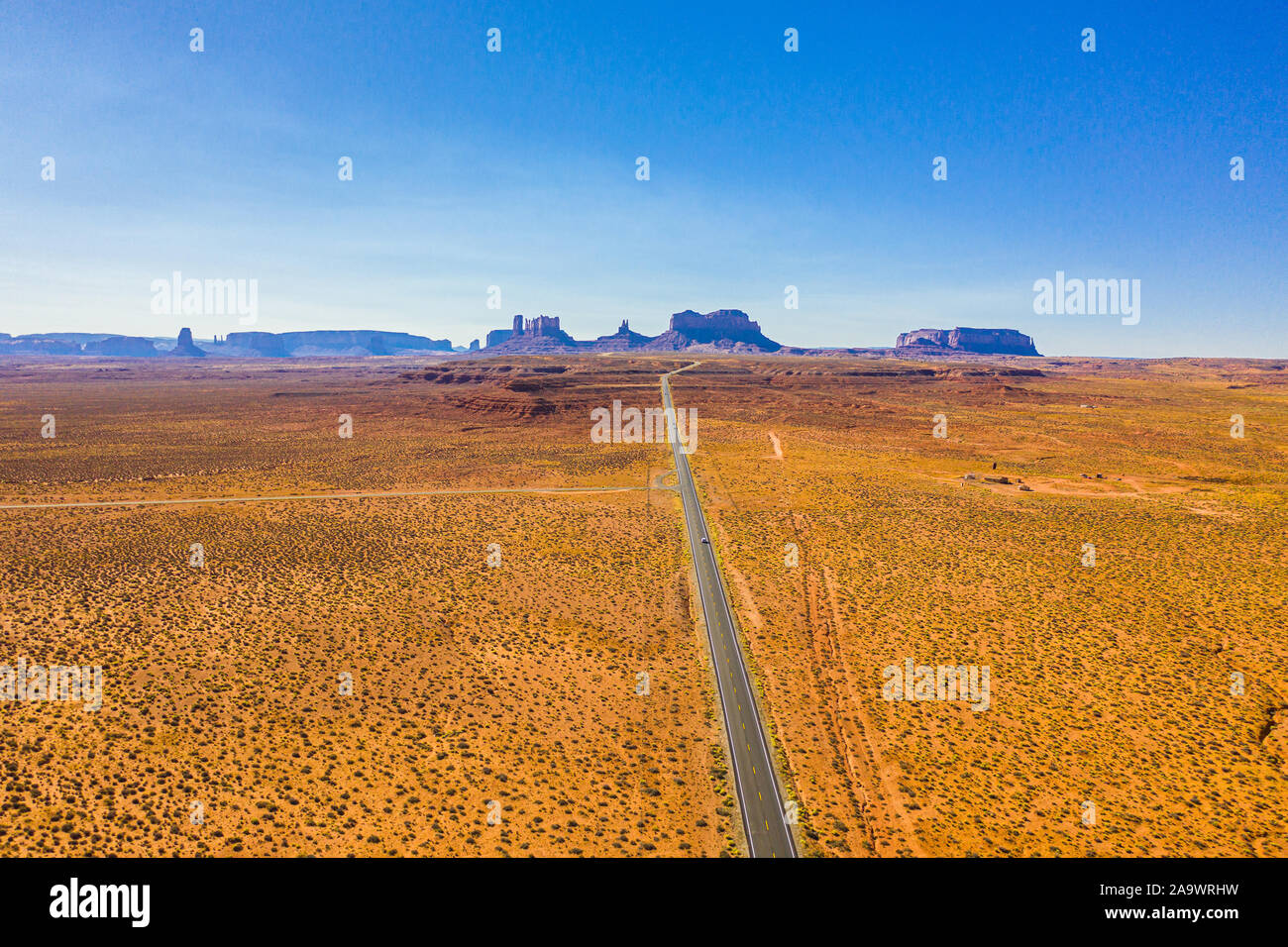 Route menant à Monument Valley Banque D'Images