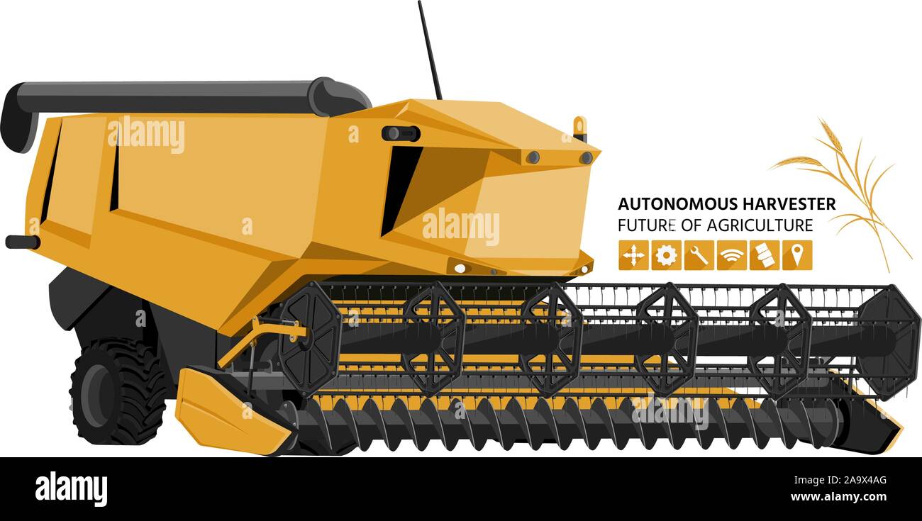 Ensileuse autonome. Illustration vecteur EPS 10 Illustration de Vecteur