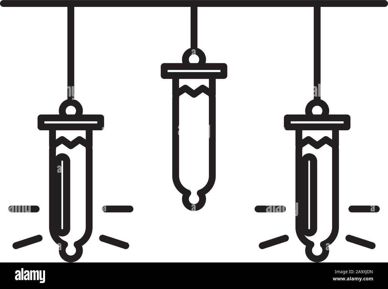 Joyeux Noël l'icône ampoules Illustration de Vecteur
