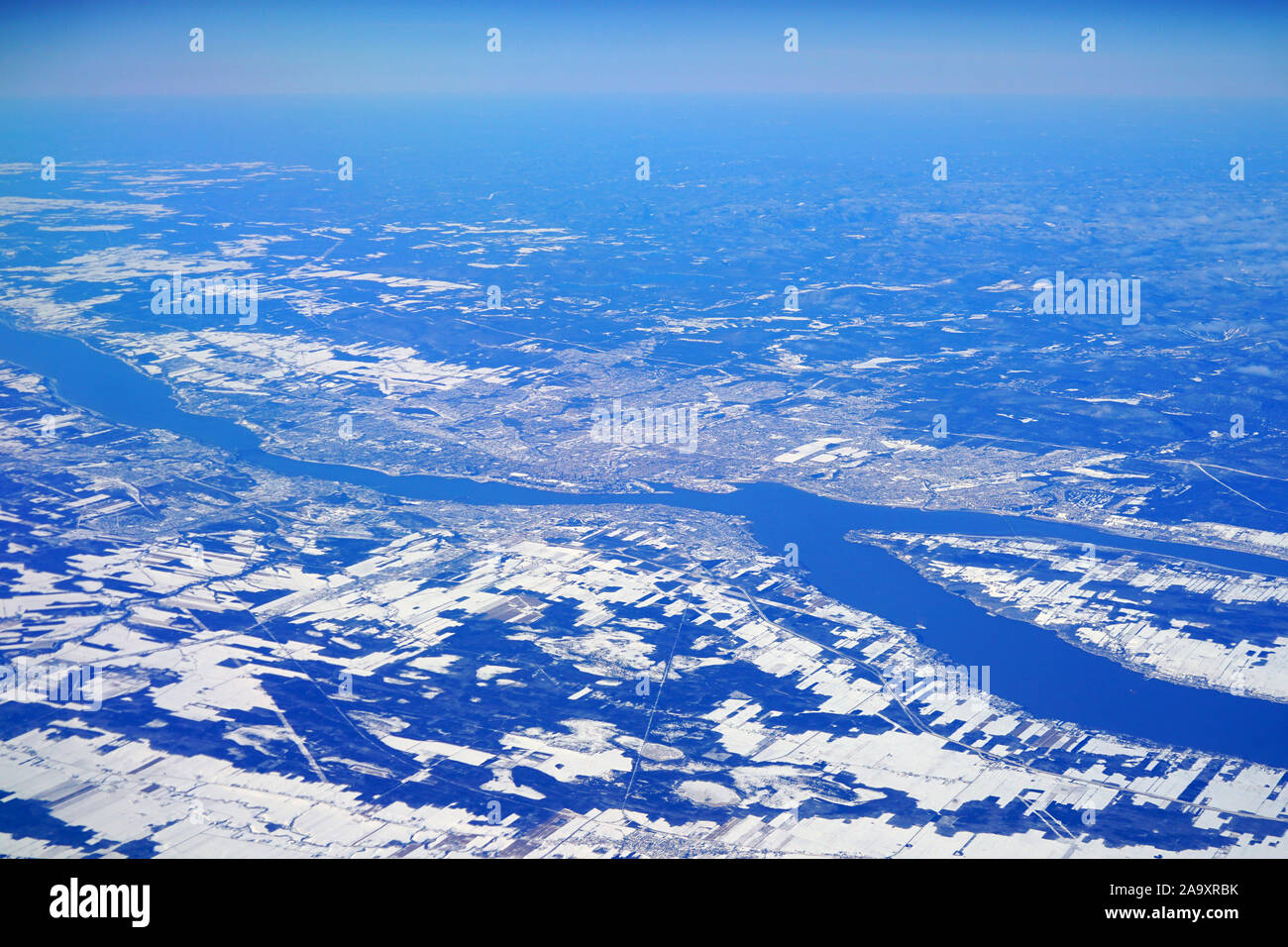 Fleuve saint laurent vue aerienne Banque de photographies et d’images à ...