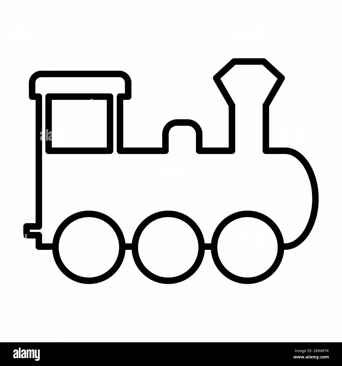 Icône Locomotive illustration Illustration de Vecteur