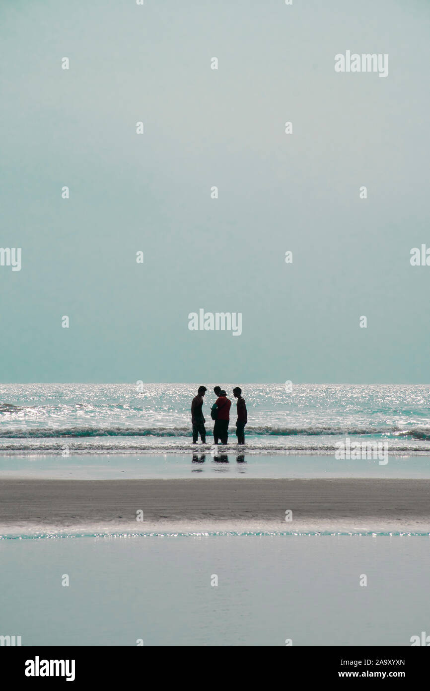 Beauté de la mer la plus longue plage du monde Banque D'Images