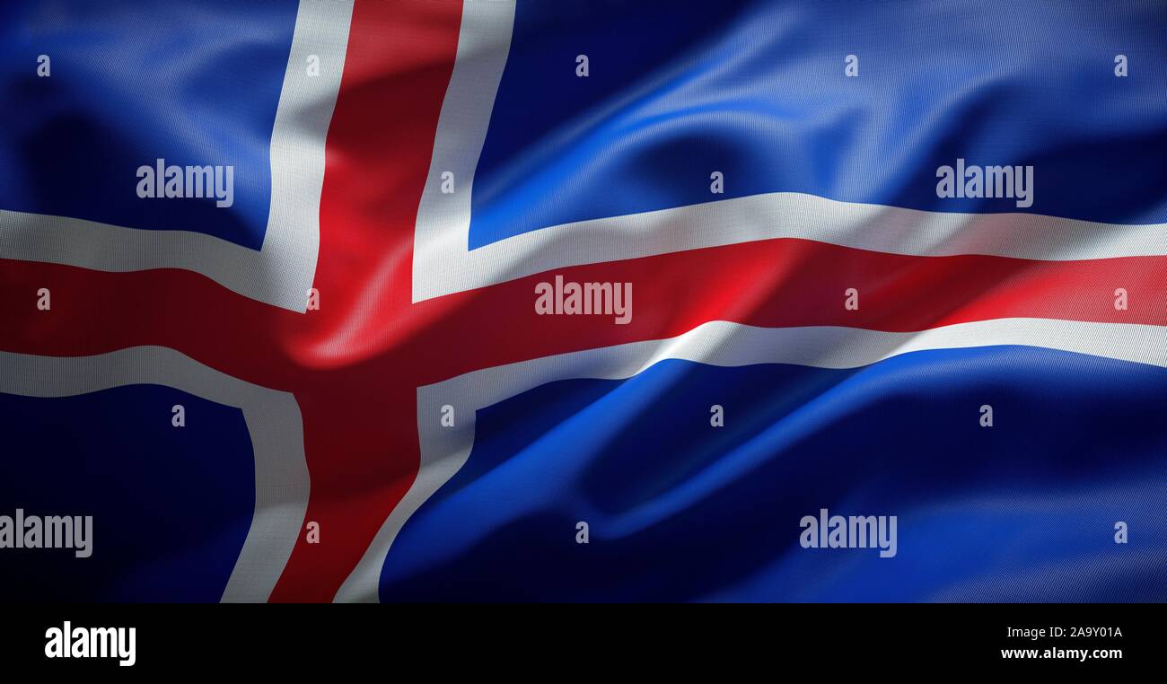 AZ FLAG Drapeau Islande 150x90 cm avec 4 oeillets, Pavillon Islandais pour balcon ou mur