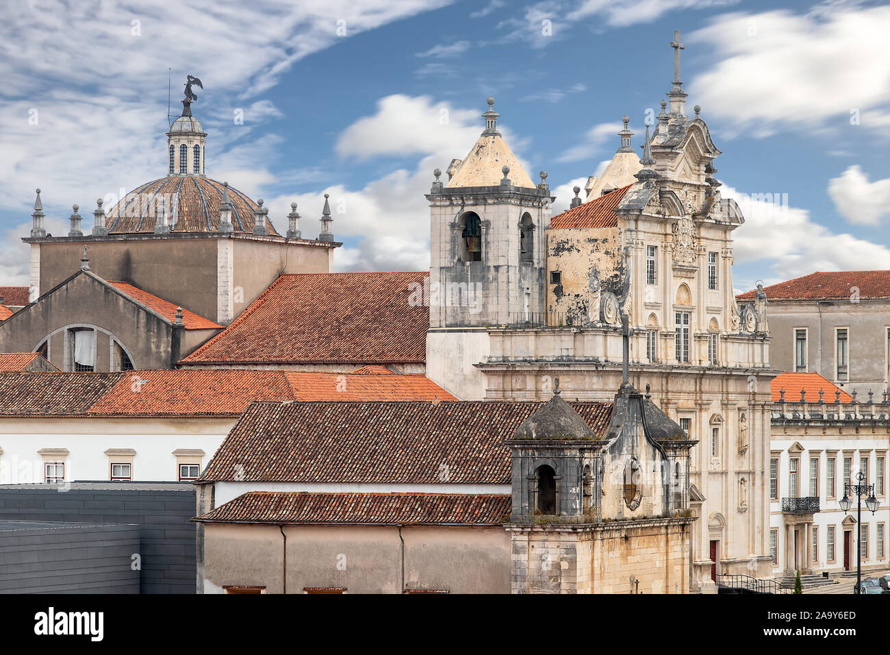 La nouvelle cathédrale de Coimbra (Se Nova de Coimbra au Portugal) Banque D'Images