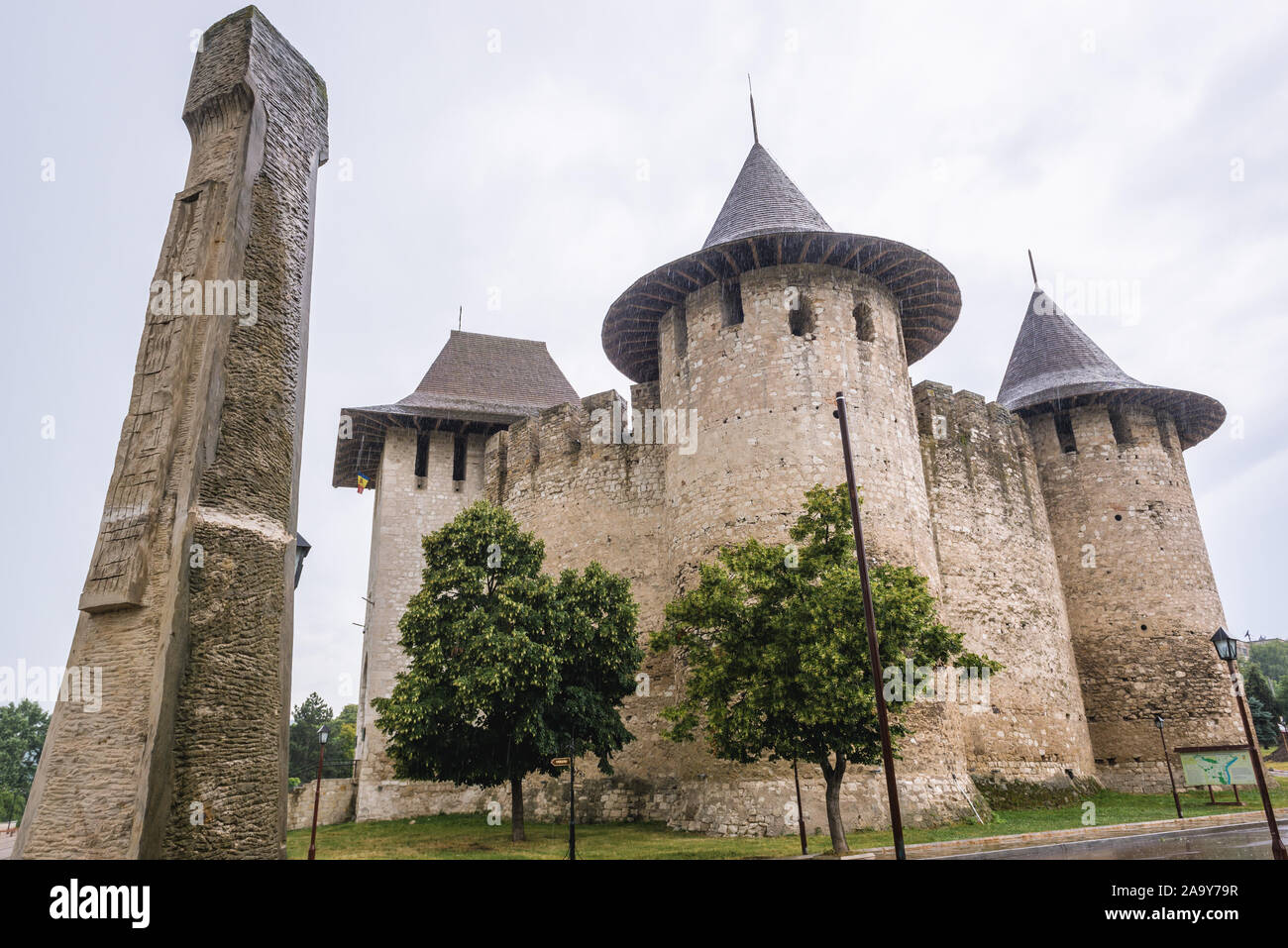Château en ville Soroca et municipalité en Moldavie, situé sur la rivière Dniestr Banque D'Images