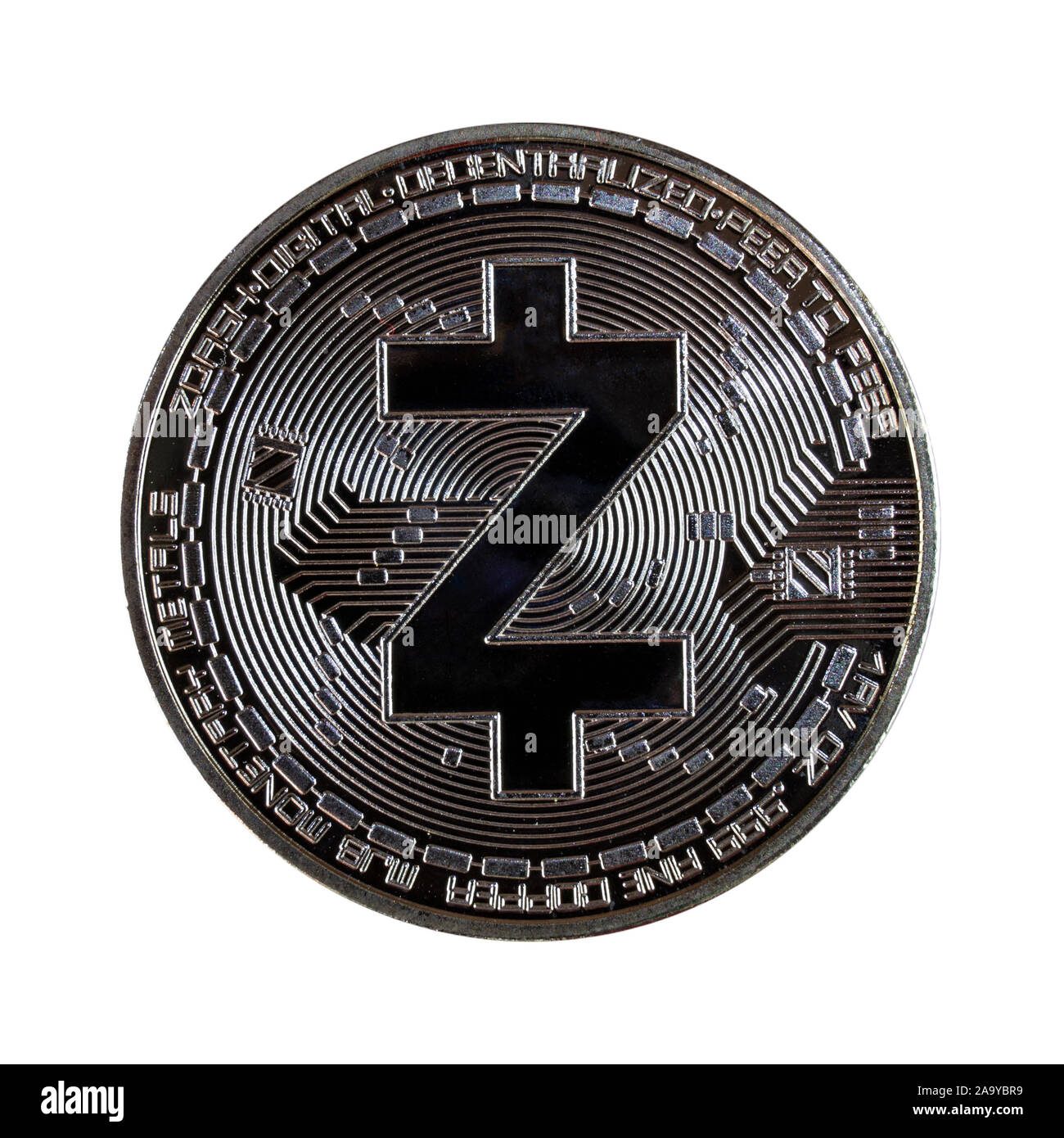 Zcash est une façon moderne de l'échange et cette crypto-monnaie est un moyen de paiement pratique Banque D'Images