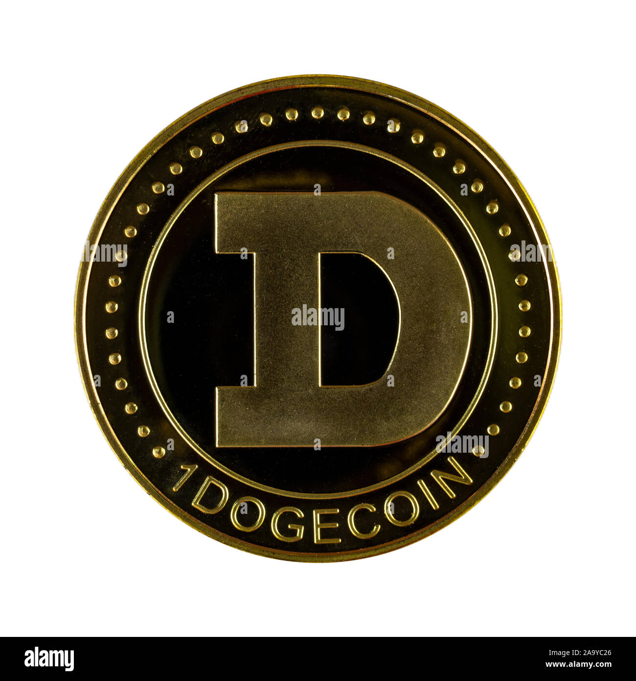DOGE Dogecoin cryptocurrency moyens de paiement Banque D'Images