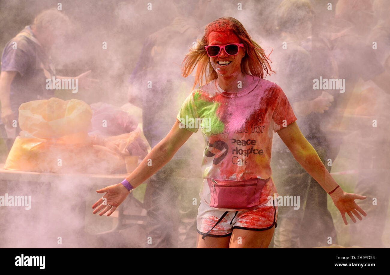 Fun Run Coliur Watford Banque D'Images