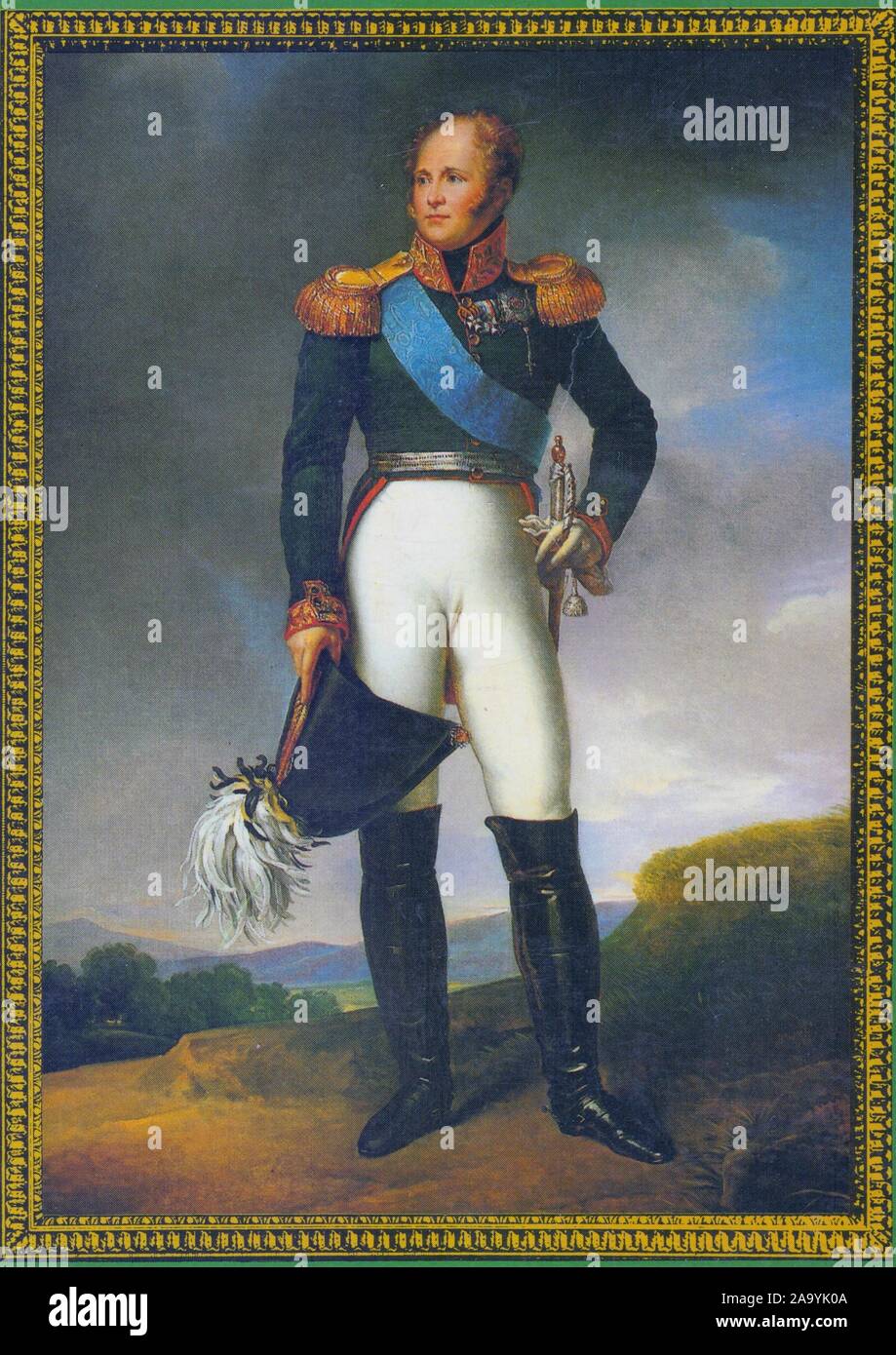 ALEXANDRE 1ER, petit-fils de CATHERINE LA GRANDE Banque D'Images