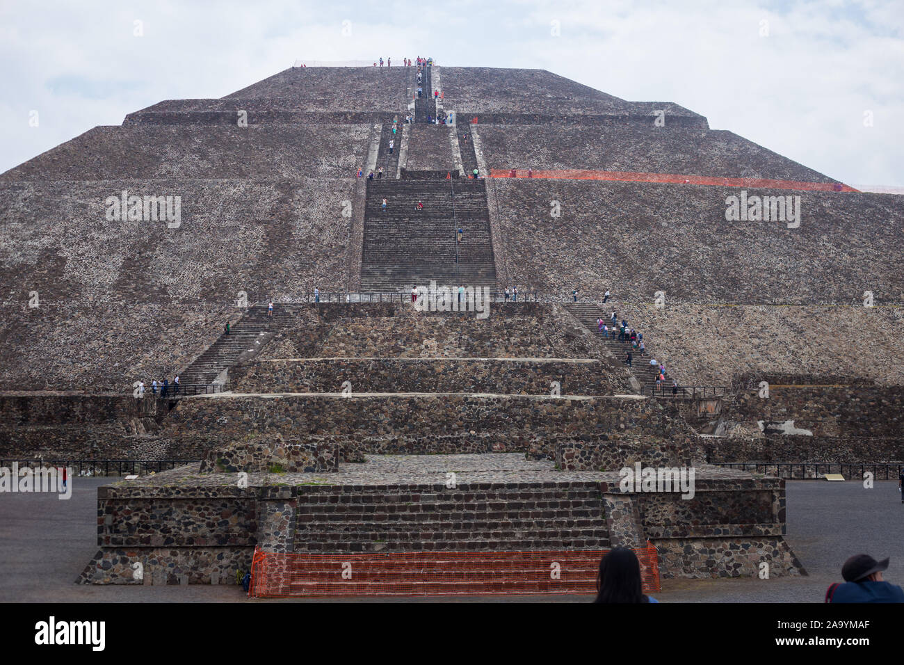 Teotihuacan ruines aztèques du Mexique central. Banque D'Images