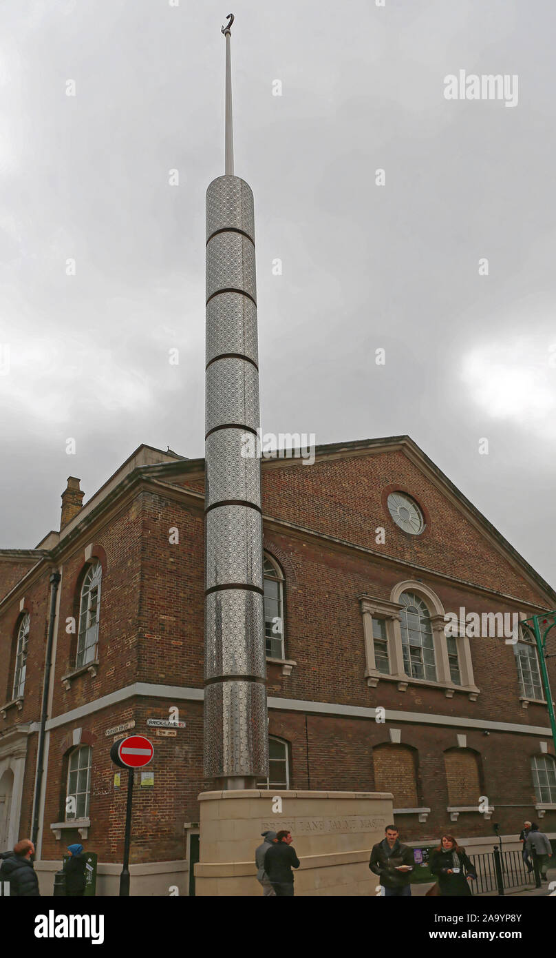 Londres, Royaume-Uni - 24 novembre 2013 : Brick Lane Jamme Masjid mosquée de dimanche à Londres, au Royaume-Uni. Banque D'Images