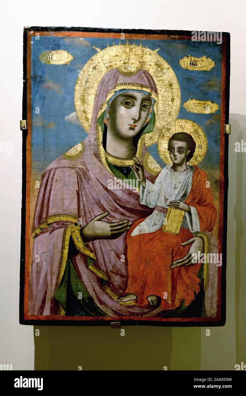 La Vierge hodiguitria orthodoxe - musée d'art à Plovdiv - Balkans - BULGARIE Título : Tryavna -- Bulgarie UN Banque D'Images