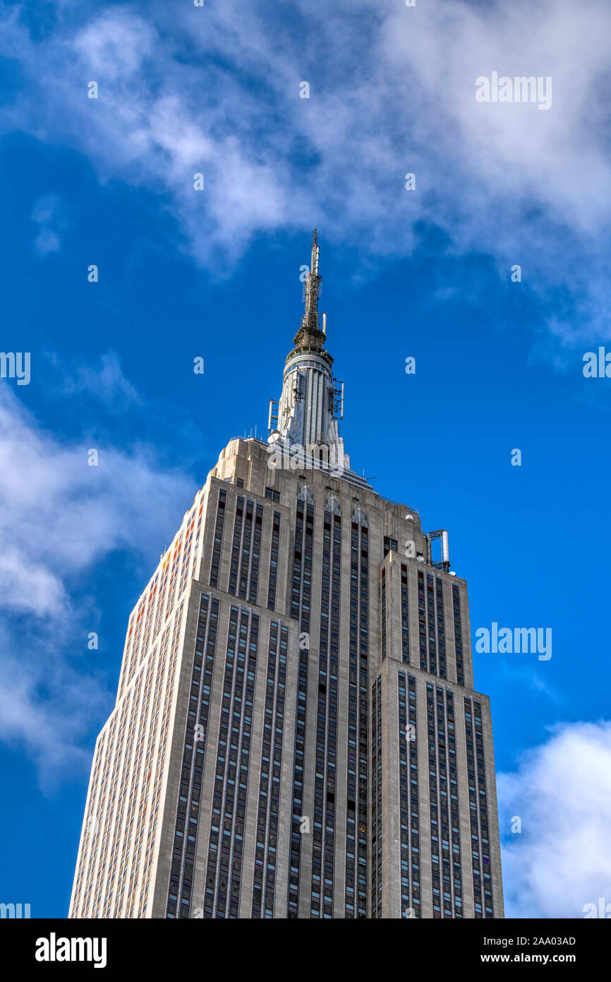 Empire State Building, Manhattan, New York, USA Banque D'Images
