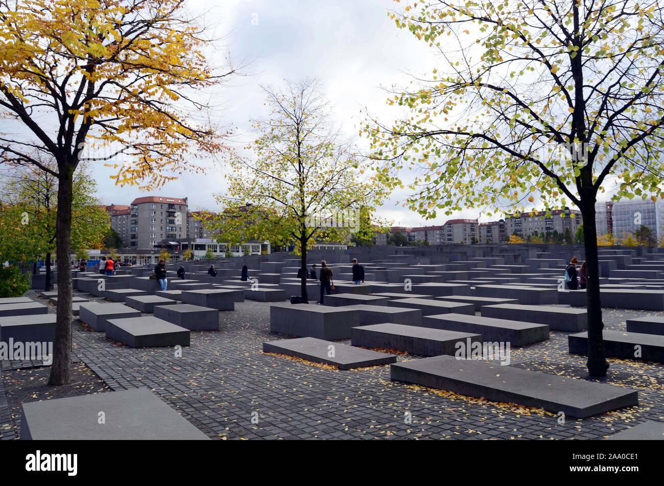 Le Mémorial aux Juifs assassinés d'Europe, Friedrichstadt, Berlin, Allemagne Banque D'Images