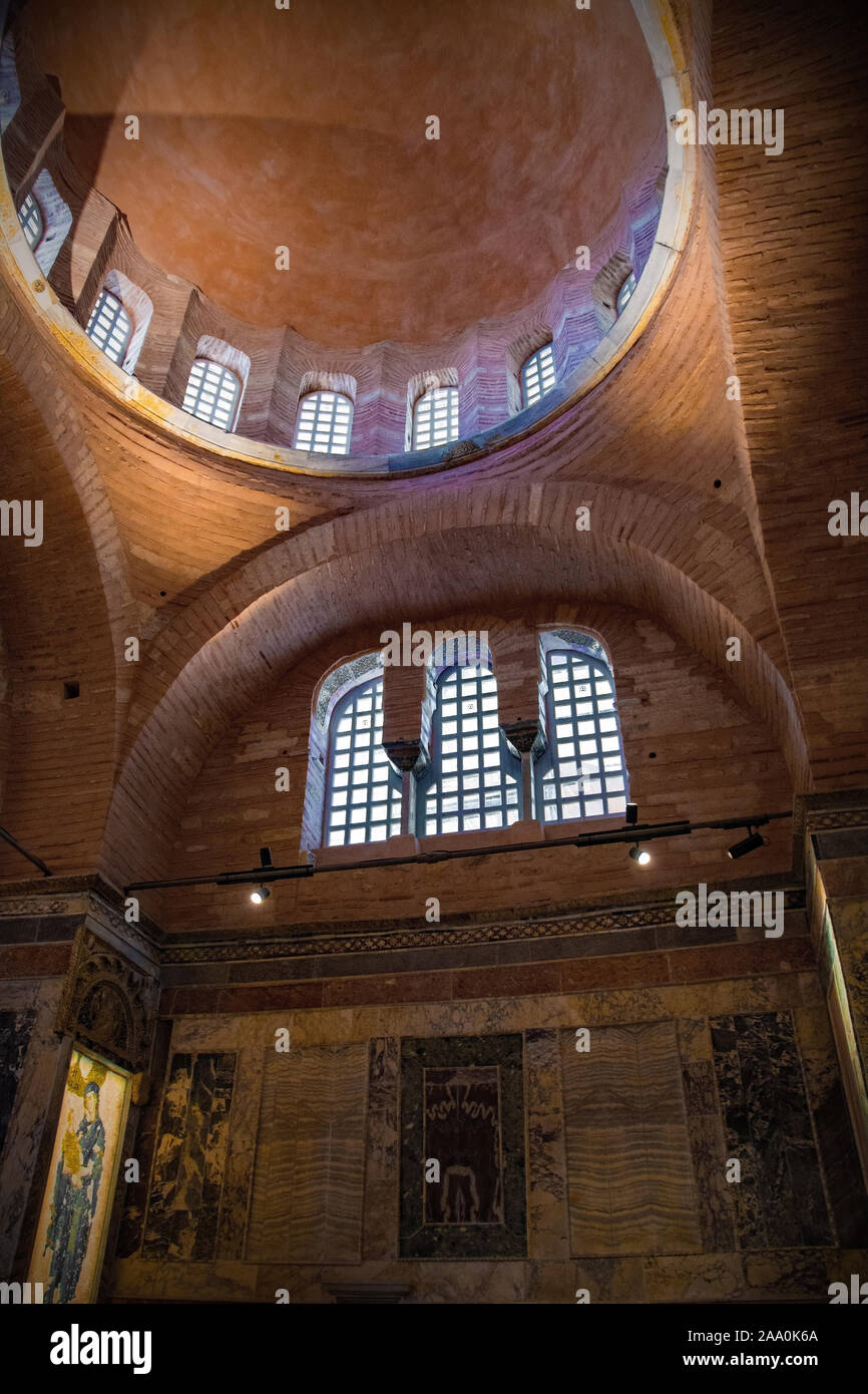 La Chora Church dans le quartier d'Edirnekapı Istanbul, aussi connu comme le musée Kariye et église du Saint Sauveur. Cette byzantine médiévale Banque D'Images