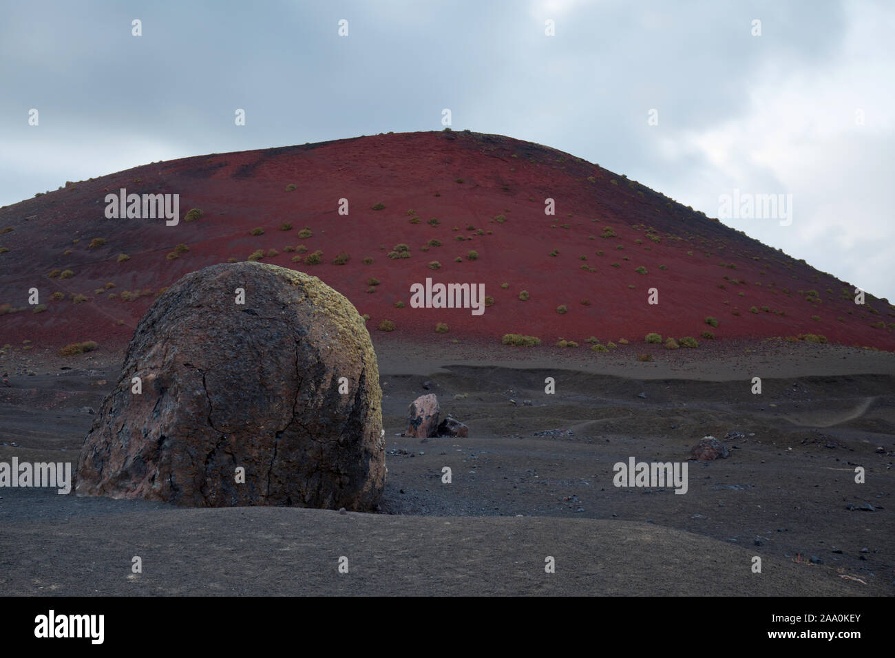 La Bomba, bombe volcanique, Lanzarote, Espagne Banque D'Images