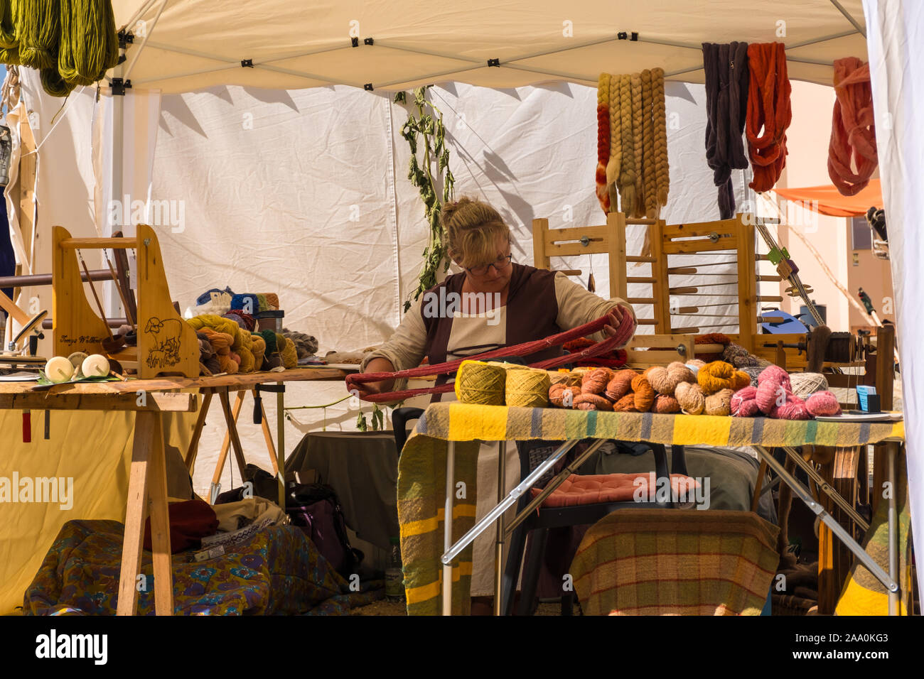 Bautzen, Allemagne - septembre 1, 2019 : la reconstruction historique au Festival de la vieille ville de Bautzen, Haute Lusace, en Saxe, Allemagne Banque D'Images