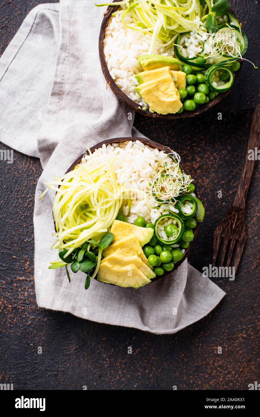 Bouddha Vegan bol avec légumes Banque D'Images