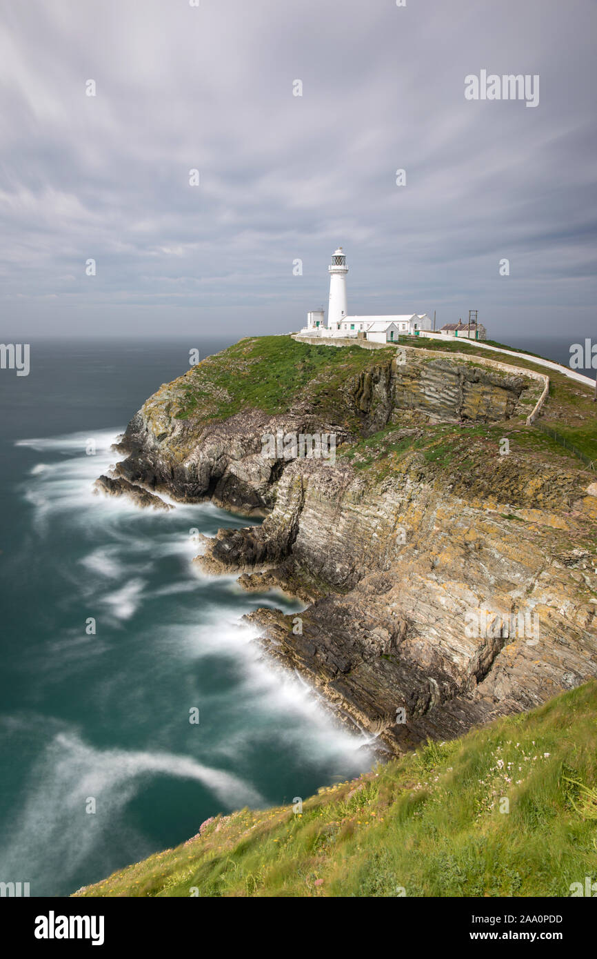 Phare de South Stack Anglesey Banque D'Images