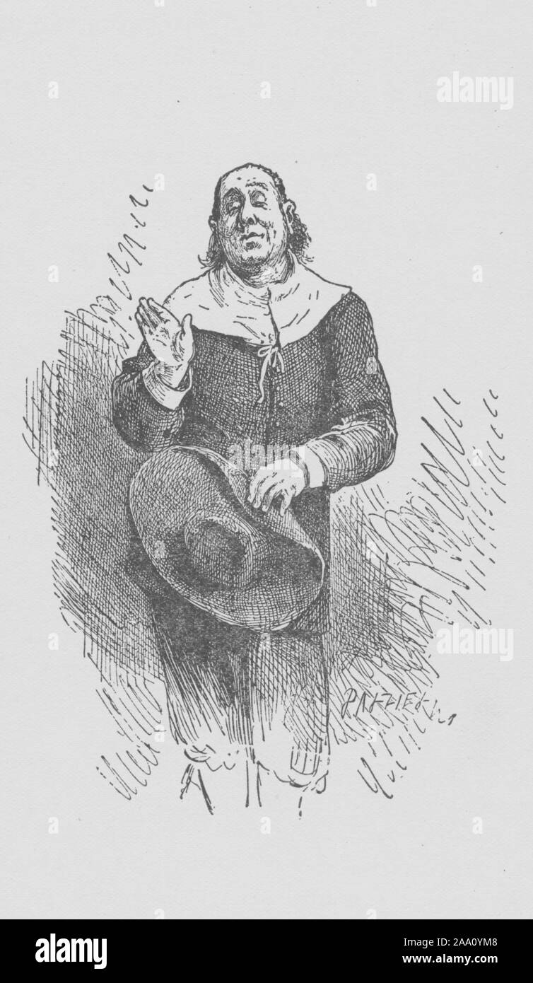 Gravure d'une scène du livre 'Pilgrim's Progress de Bunyan dans les mots d'une syllabe' par Samuel Phillips jour, avec hypocrisie jurer qu'il est en route vers Sion, gravée par Dalziel Brothers, publié par A.L, 1895. Burt Co. de la New York Public Library. () Banque D'Images