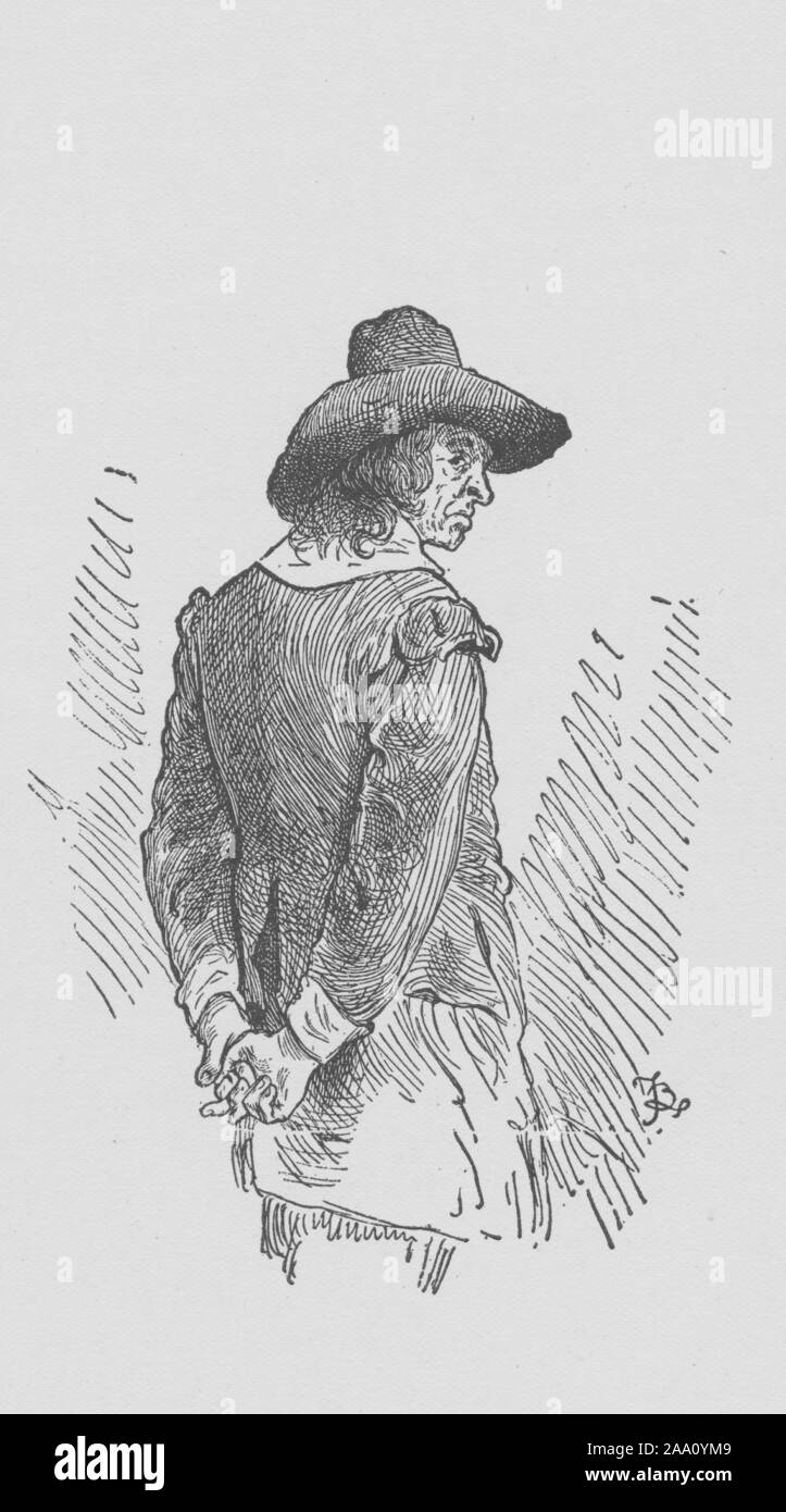 Gravure d'une scène du livre 'Pilgrim's Progress de Bunyan dans les mots d'une syllabe' par Samuel Phillips, jour d'essayer de persuader le mécontentement avec Christian de revenir, illustré par Frederick Barnard, publié par A.L, 1895. Burt Co. de la New York Public Library. () Banque D'Images