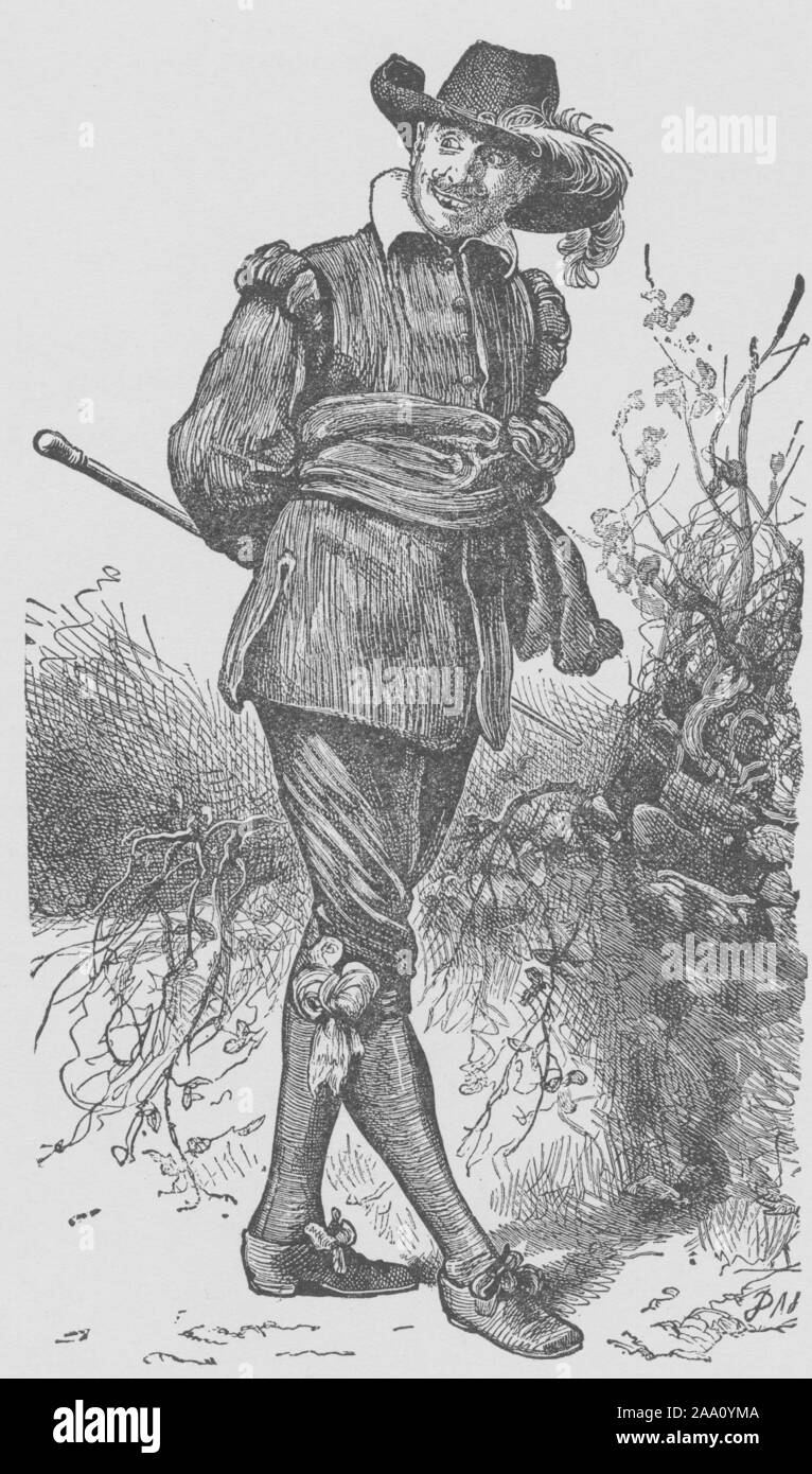 Gravure d'une scène du livre 'Pilgrim's Progress de Bunyan dans les mots d'une syllabe' par Samuel Phillips Jour, doté d''bavard Christian demande où il va, gravée par Dalziel Brothers, publié par A.L, 1895. Burt Company. À partir de la Bibliothèque publique de New York. () Banque D'Images