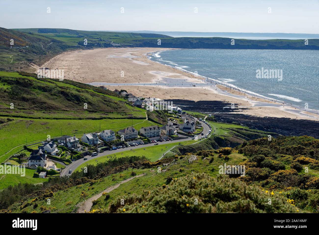 Woolacombe Sand & Morte Bay, North Devon, UK Banque D'Images