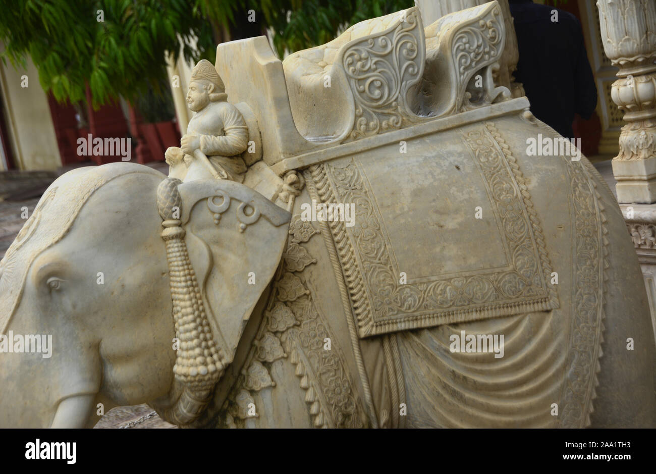 La sculpture de l'éléphant Banque D'Images