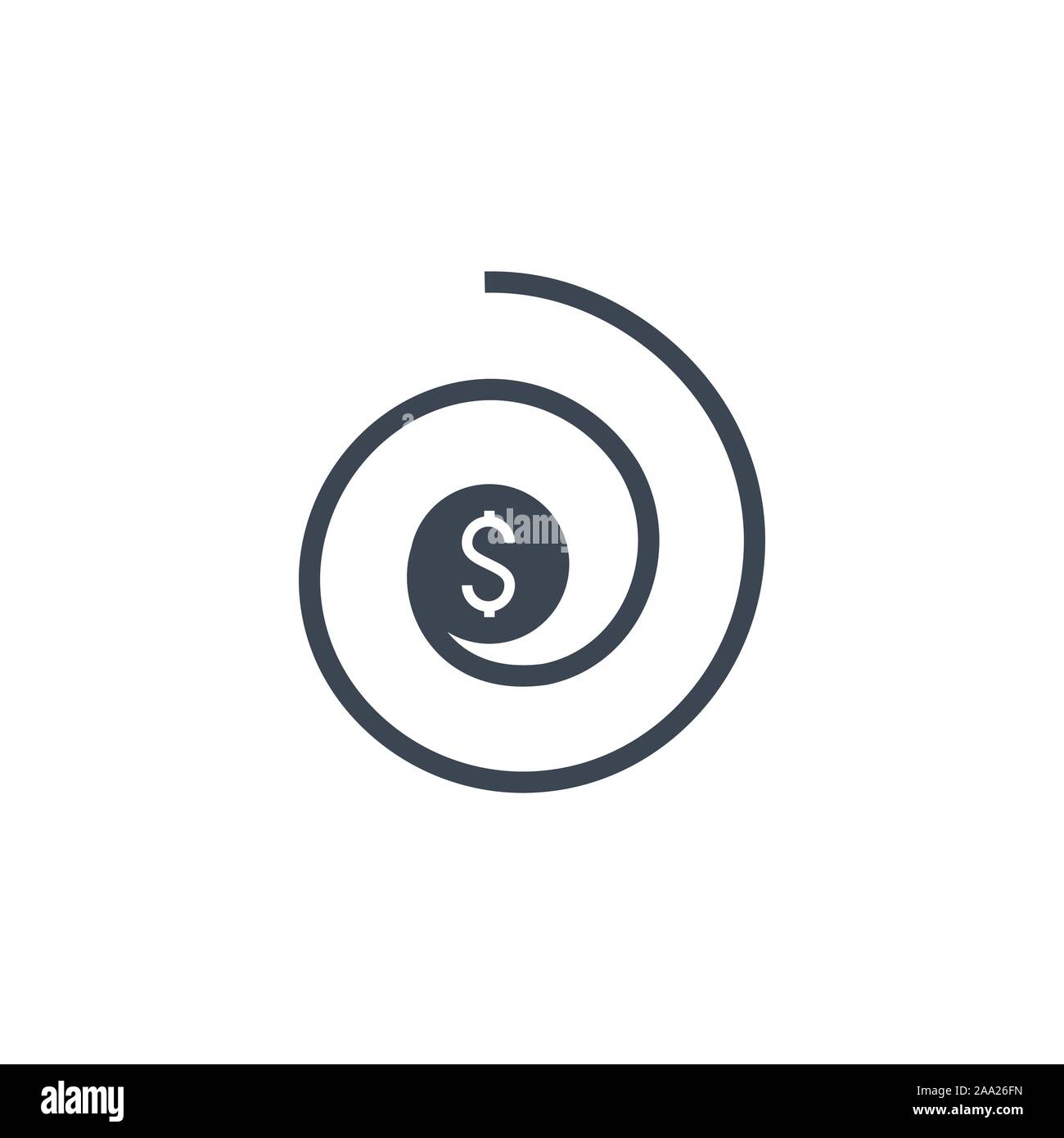 Chargeback vecteur icône glyphe connexes. Illustration de Vecteur