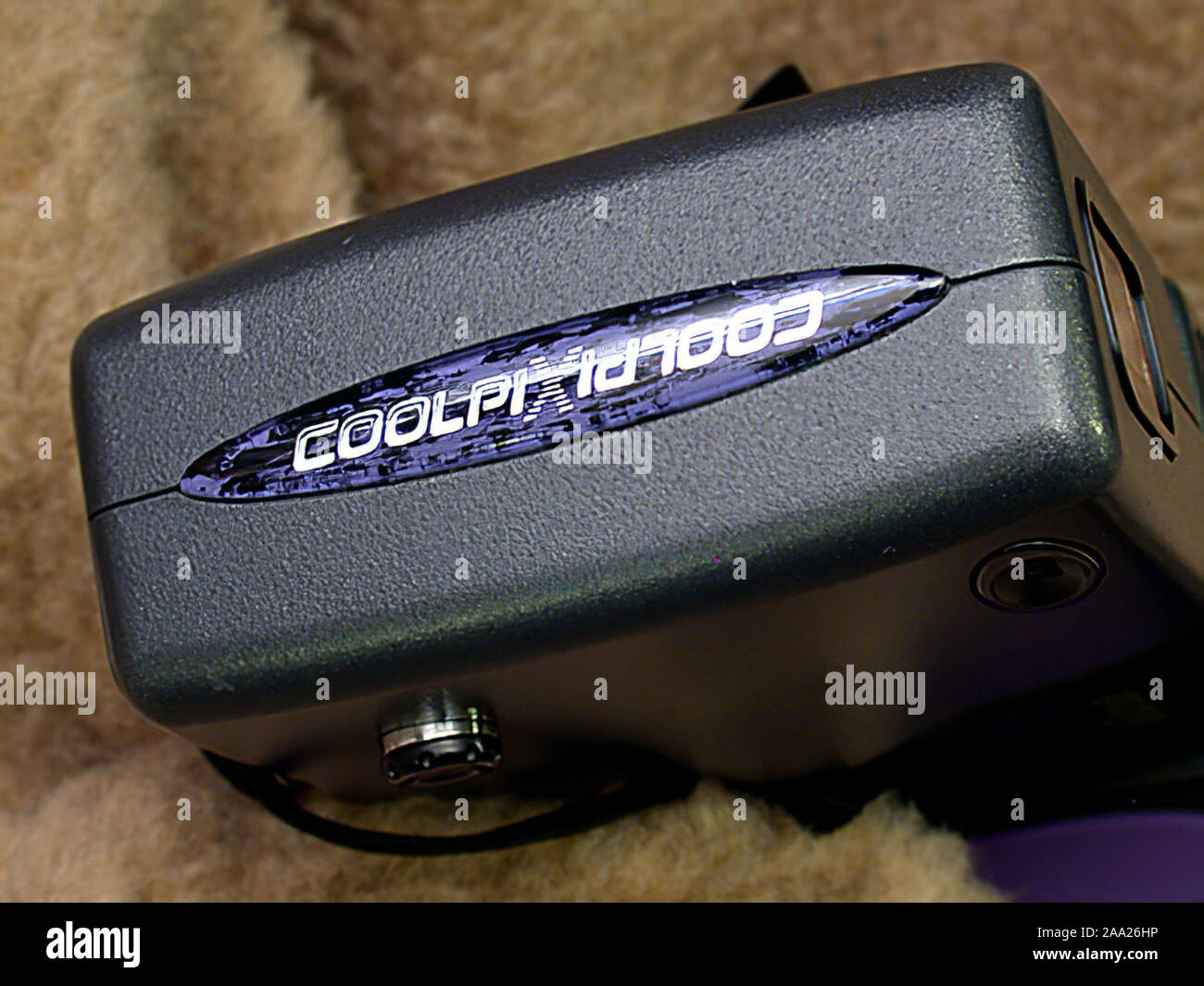 Vintage Nikon Coolpix 9903 MP Caméra numérique logo. Banque D'Images