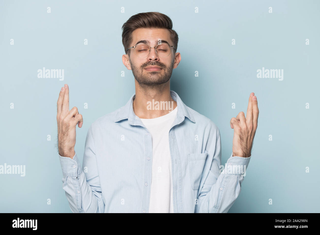 Portrait avec beau barbu. Banque D'Images
