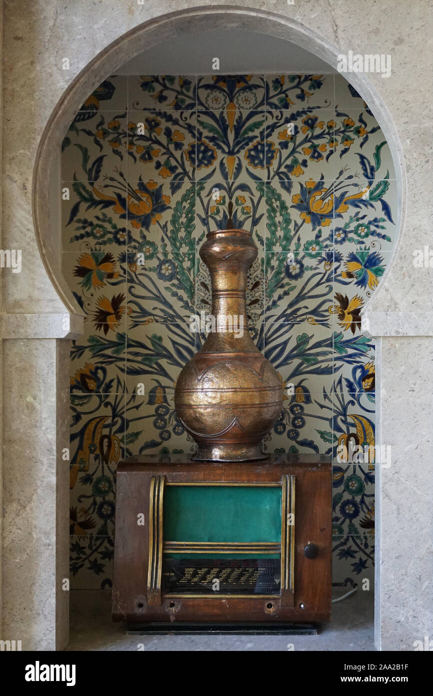 PORT EL KANTAOUI, Sousse, Tunisie - 01 SEPTEMBRE 2018 : Vintage style tunisien décoration de l'hôtel Iberostar Diar El Andalous Sélection fermer Banque D'Images