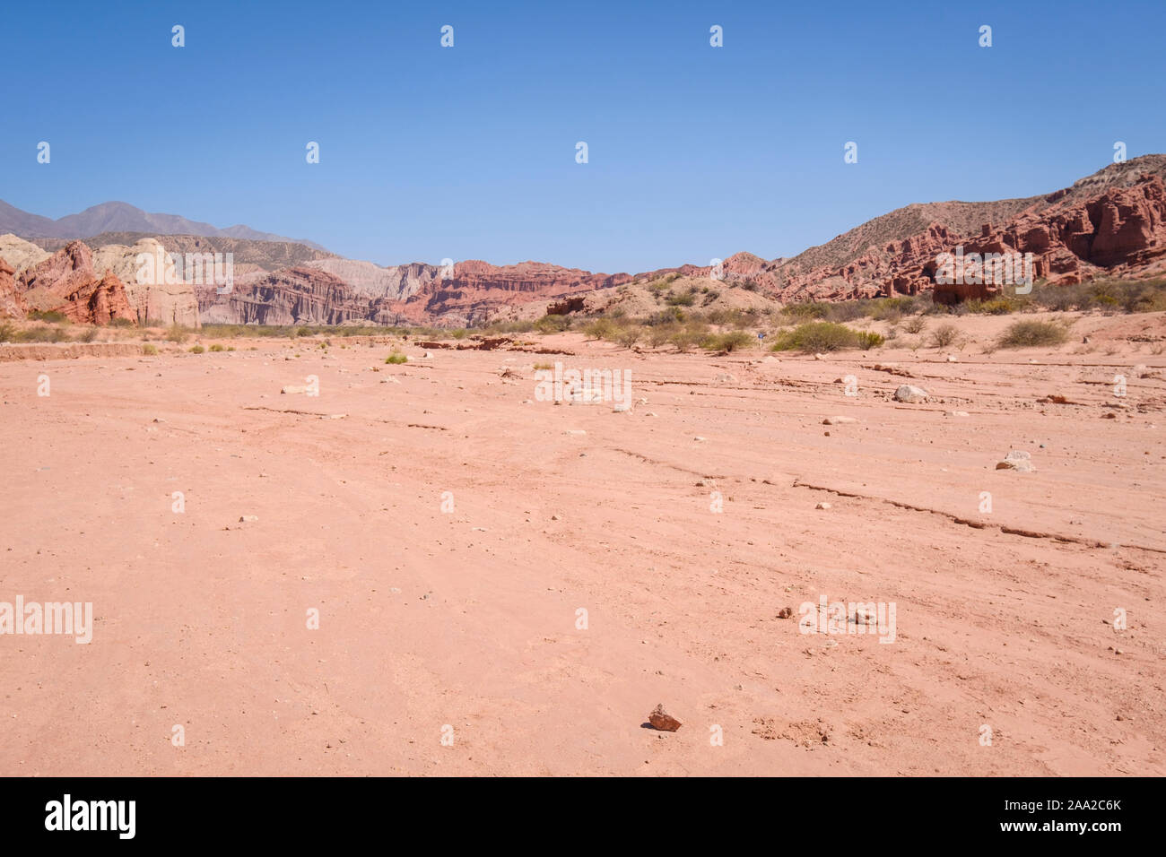 Zone de Los Colorados à la Quebrada de las Conchas, Cafayate, Argentine Banque D'Images