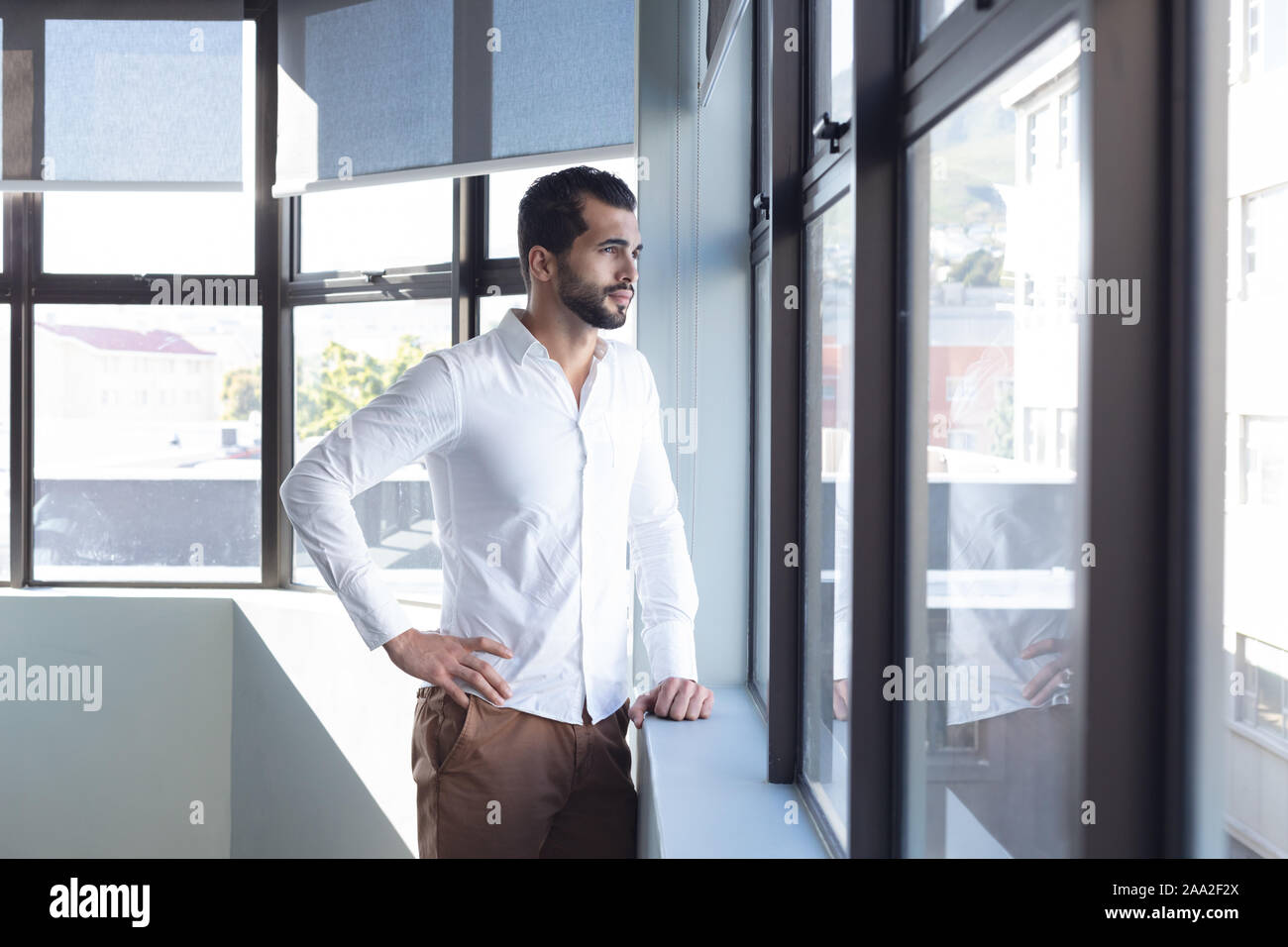Professionnels des entreprises au travail Banque D'Images