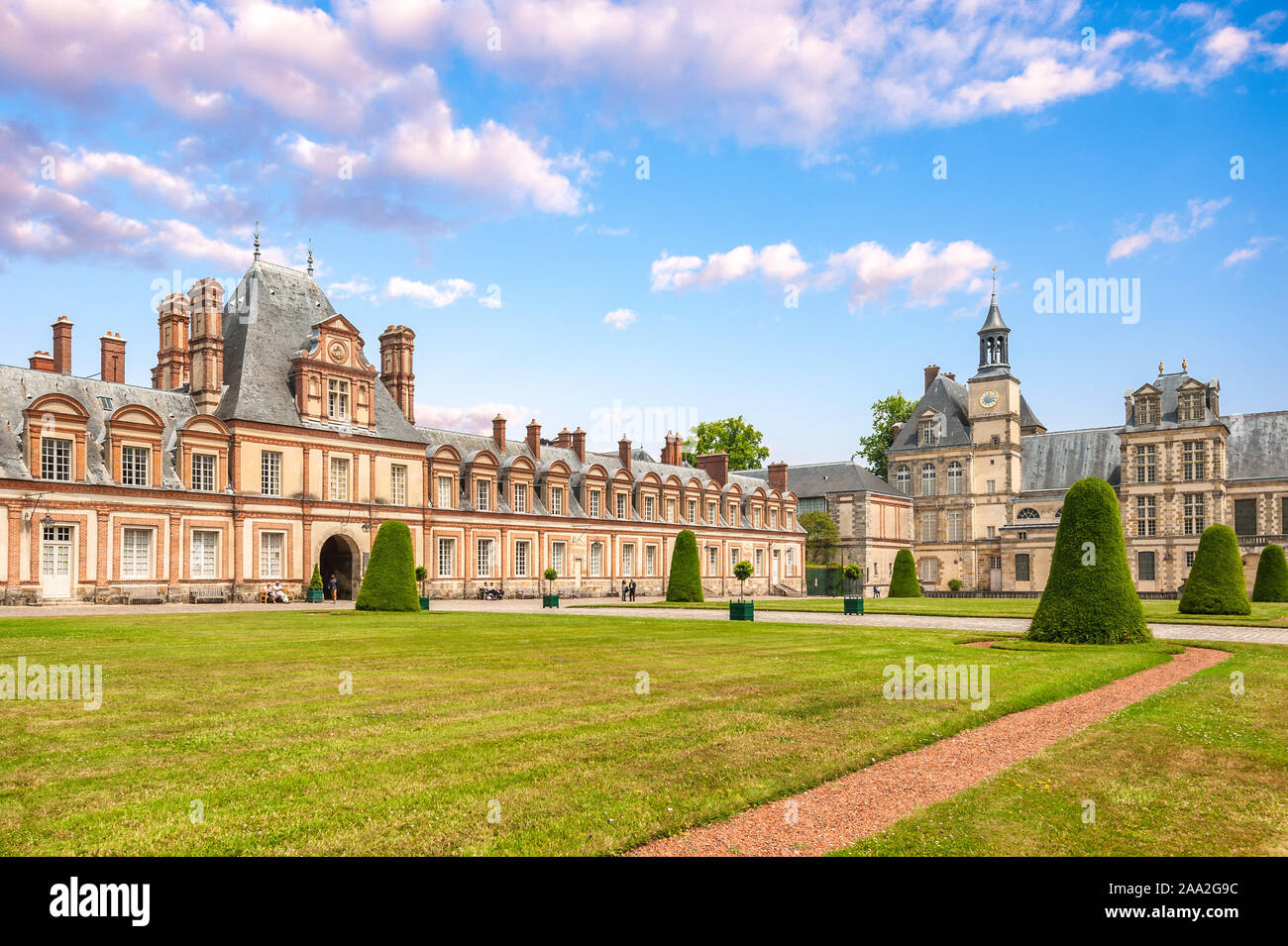 Palais de Fontainebleau près de Paris en France Banque D'Images Palais de Fontainebleau près de Paris en France Banque D'Images