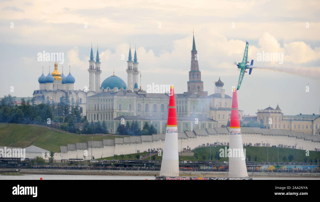 Avion de course sur scène Banque D'Images
