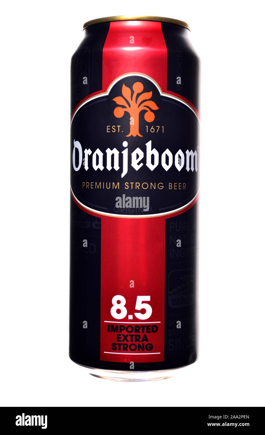 La bière néerlandaise peut - Oranjeboom Banque D'Images