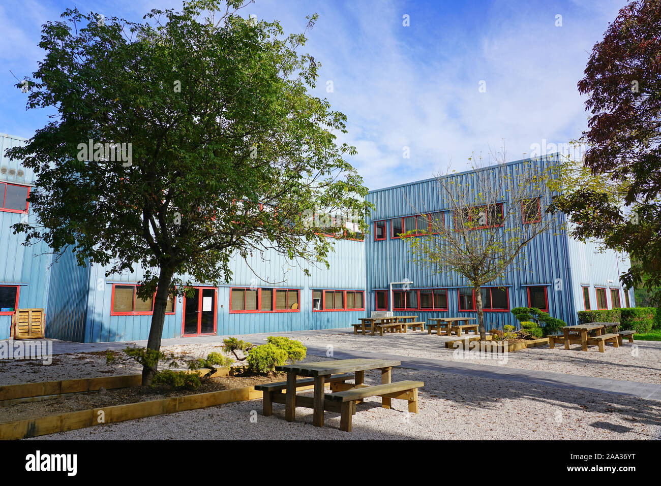 MARSEILLE, FRANCE -13 nov 2019- Vue sur le campus de l'Ecole Centrale de Marseille, l'un des principaux graduate school of engineering situé dans Marseille, Banque D'Images