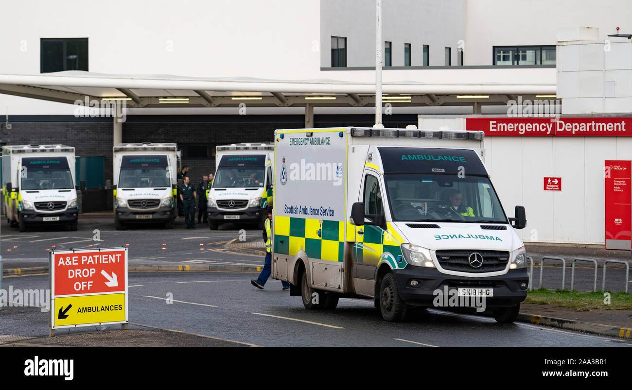 Service des urgences de l'hôpital au Royal Infirmary d'Édimbourg, Écosse, Royaume-Uni Banque D'Images